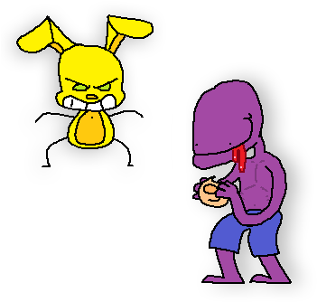 Poopre Guy Eating A Jelly Donu- Oh No - Cartoon (376x344)