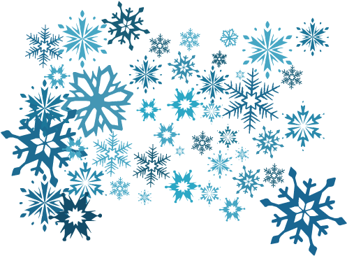 Je Vous Embrasse - Snowflakes Png (550x400)