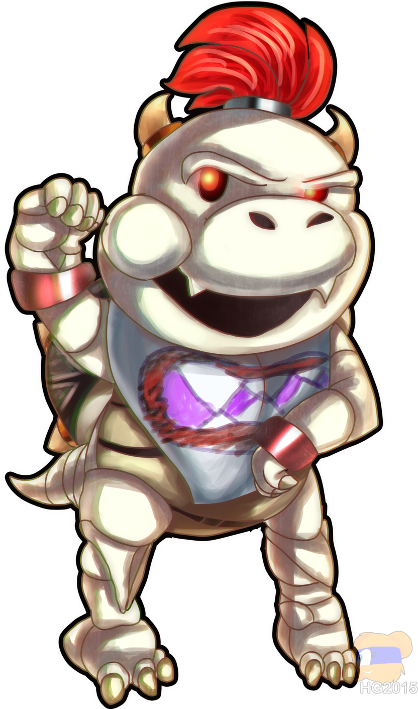 Dry Bowser Jr By Hg The Hamster - Dry Bowser Jr Art (1024x1433)