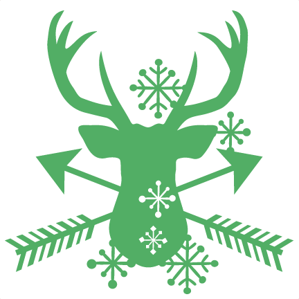 Snowflake Reindeer Svg Scrapbook Cut File Cute Clipart - Apple (432x432)