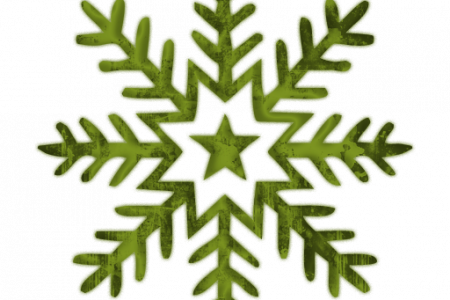 Winter Clip Art Transparent Background - Snowflake Clipart (450x300)