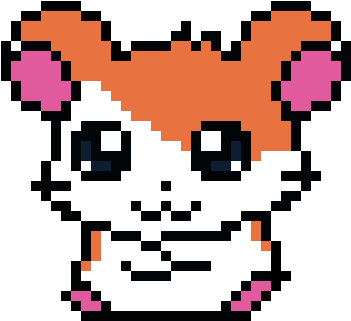 Hamster - Pixel Art Hamtaro (390x430)
