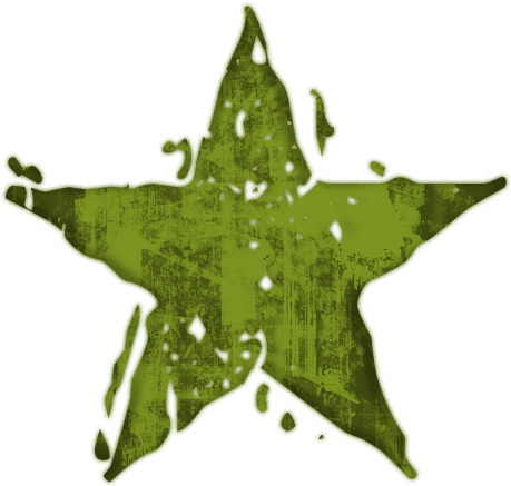 Green Clipart Grunge - Paint Star App Icon (512x512)