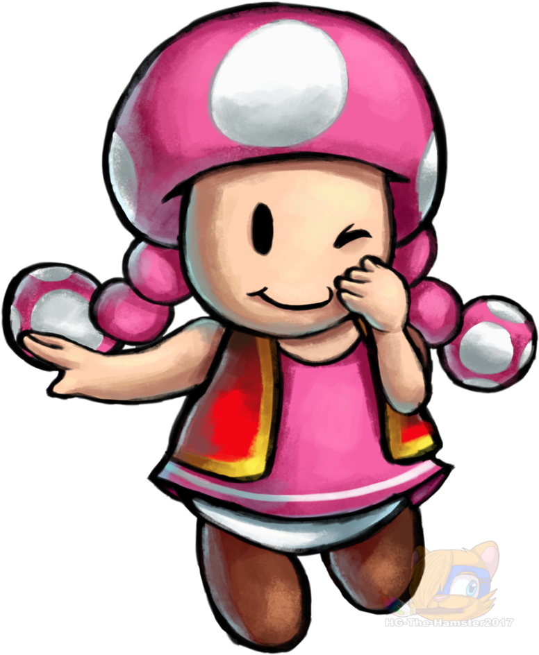 Toadette Mario And Luigi Superstar Sega By Hg The Hamster - Toadette Mario And Luigi Superstar Sega By Hg The Hamster (821x973)