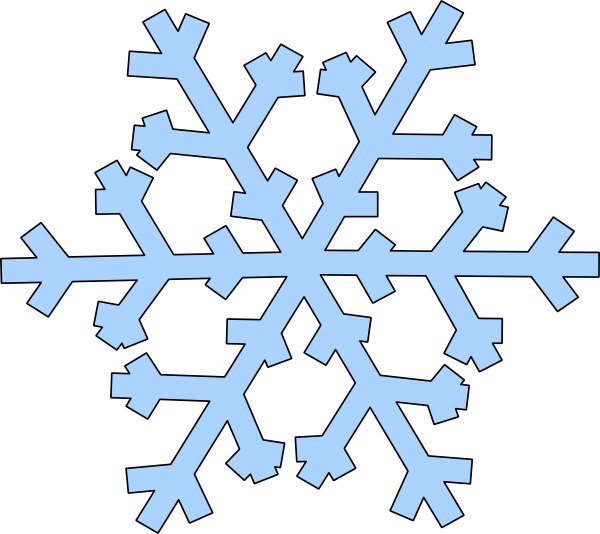 Snowflake Clipart Simple Snowflake - Snowflake Clip Art Vector (600x534)