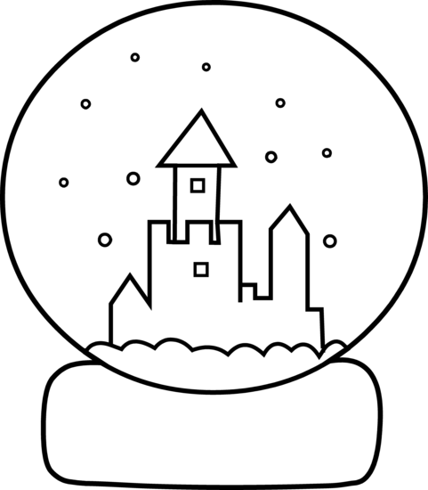 Snow Clipart Coloring Page - Coloring Book (481x550)