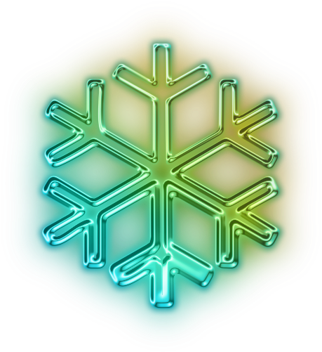 Green Snowflake Clipart - Pink And Purple Snowflakes (512x512)