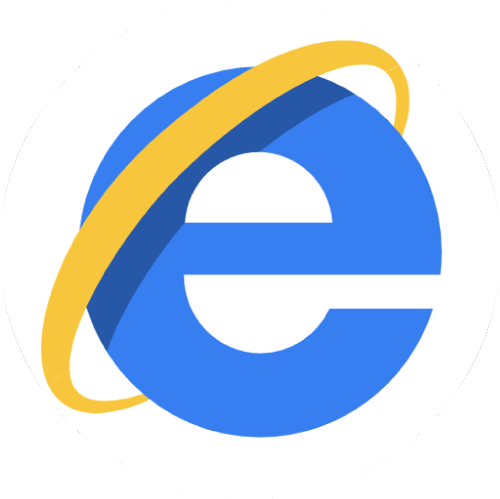 Internet Explorer - Internet Explorer Flat Icon (500x499)