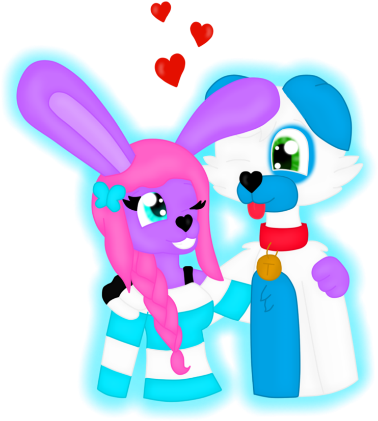 Two Sweet Little Puppies - Cartoon (911x877)