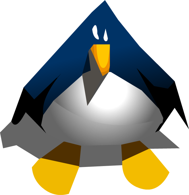 Experimental Penguins Penguin Sprite - Club Penguin Beta Hat Ingame (658x681)