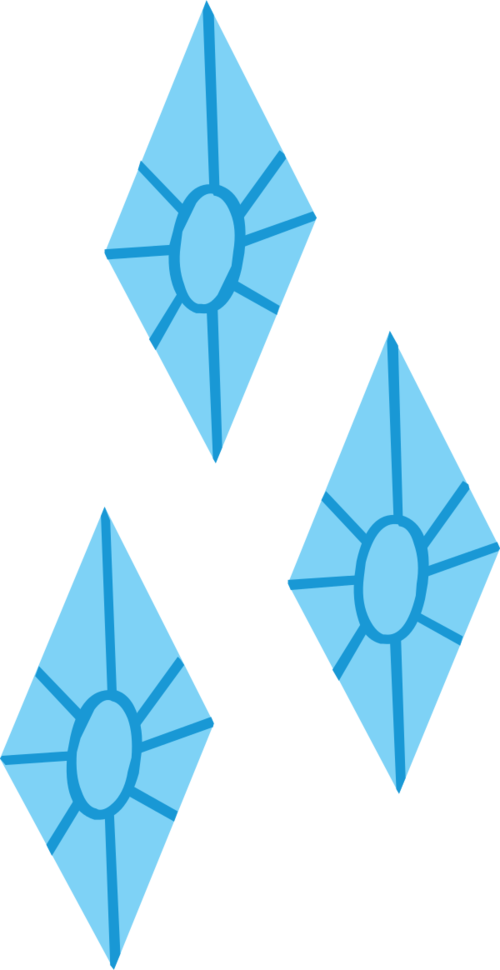 Cutie Mark - - My Little Pony Rarity Cutie Mark (500x970)