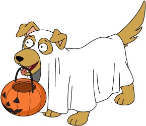 Fg Decoration Trickortreatdog - Pumpkin (460x460)