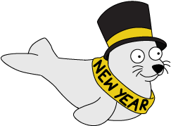 Decoration Newyearbabyseal - Cartoon (460x460)