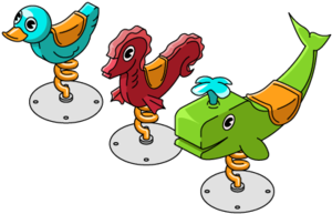 Fg Decoration Playgroundhorses - Cartoon (438x480)