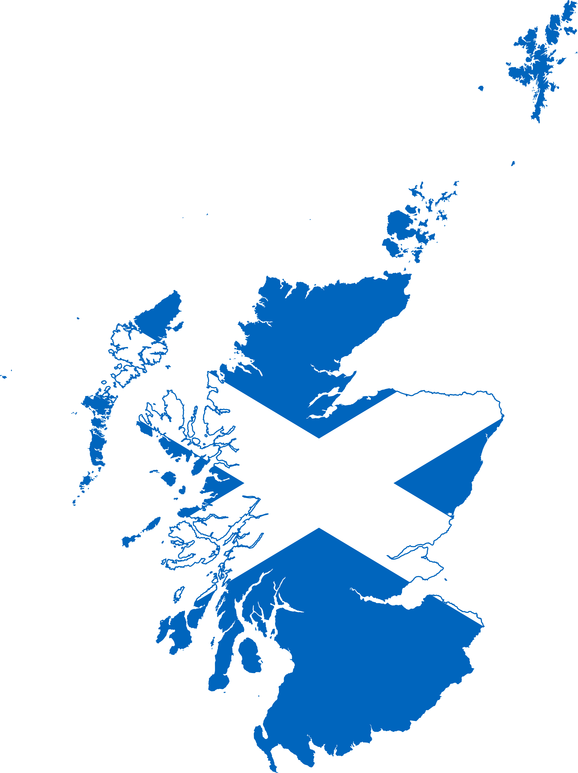 Startling Scotland Flag Colors St Andrews Cross 6ft - Scotland Flag Map (2000x2676)