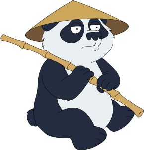 Fg Decoration Karatepanda - Family Guy Panda (399x499)