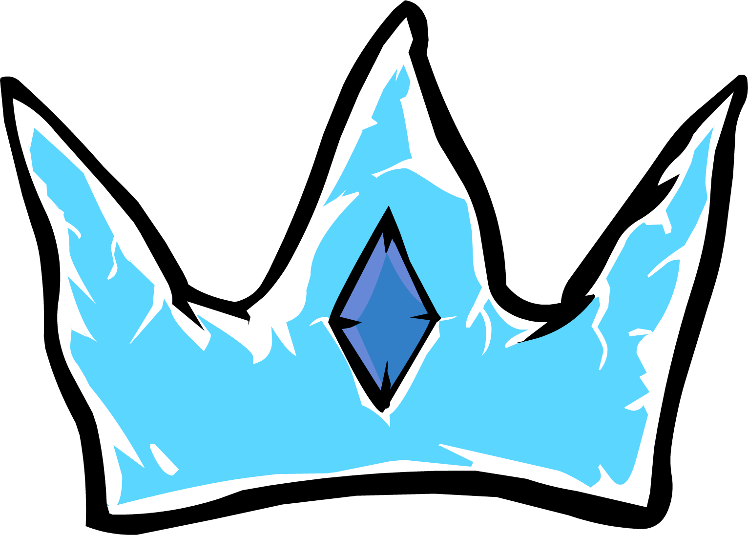 Ice Crown - Club Penguin Ice Crown (1532x1096)