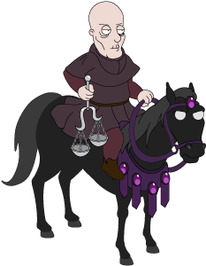 Fg Decoration Fourhorsemen Famineblack - Cartoon (460x460)