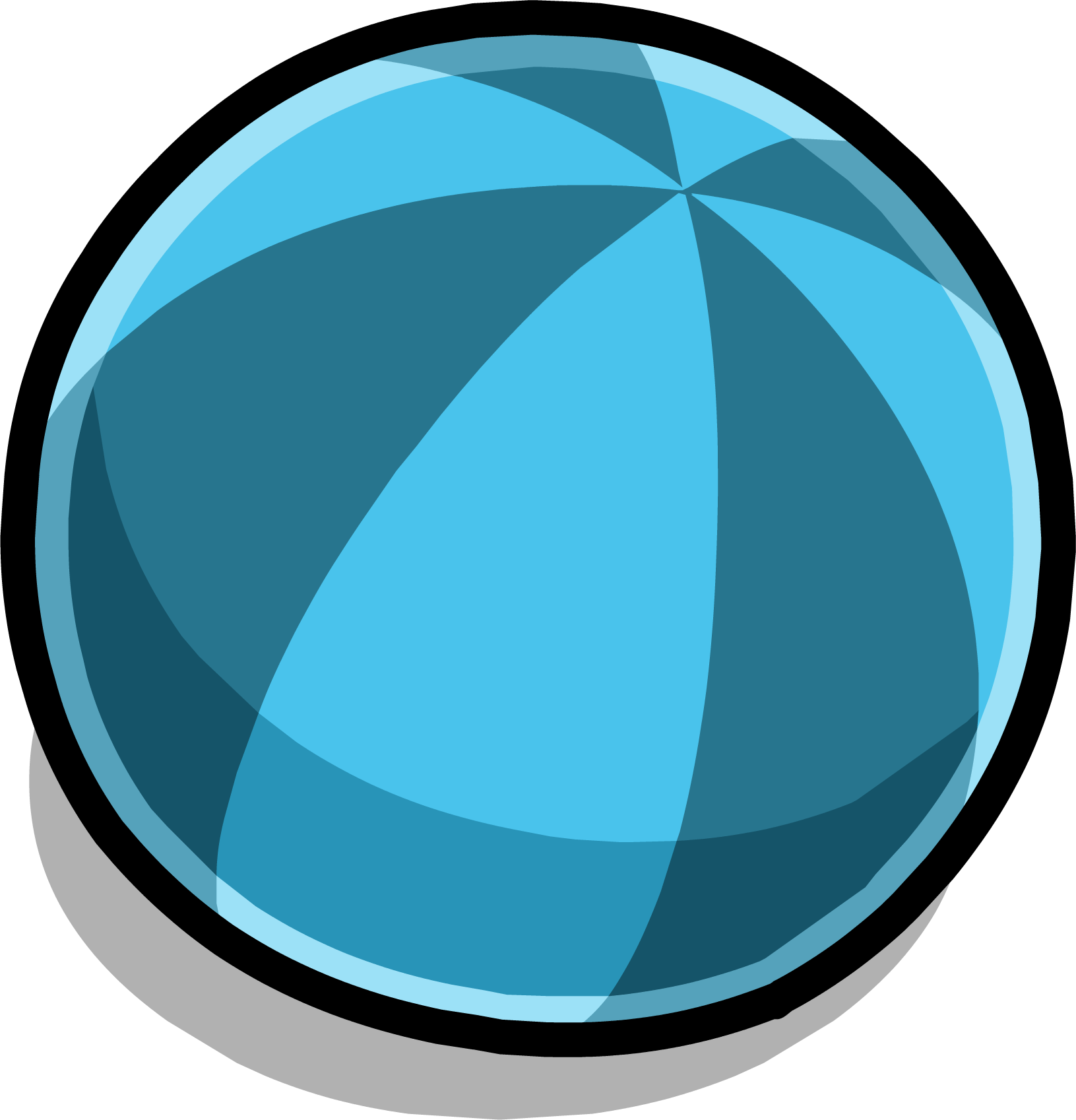 Beach Party Ball Sprite 001 - Ball Blue Sprite Png (1631x1697)