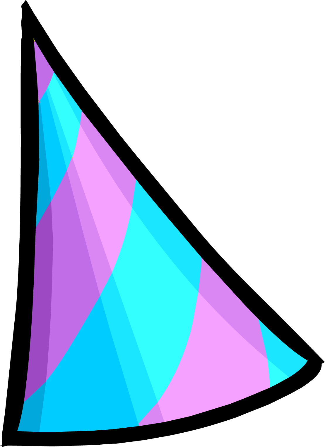 4th Year Party Hat - 4th Party Hat Club Penguin (1110x1526)