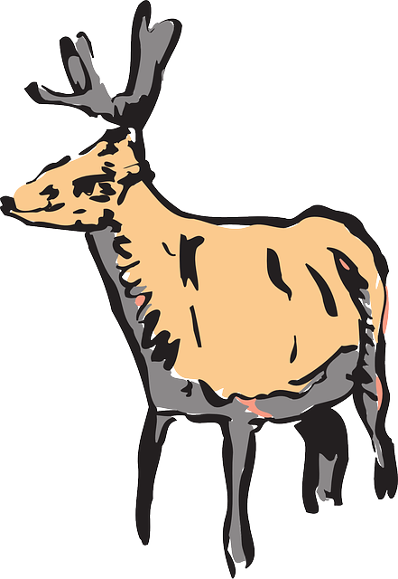 Unusual Deer, Style, Wild, Art, Animal, Unusual - Wildlife (441x640)