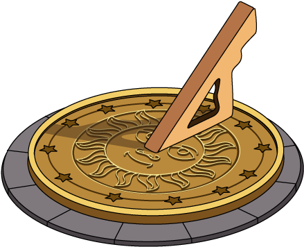 Fg Decoration Sundialfloor - Quartz Clock (612x426)