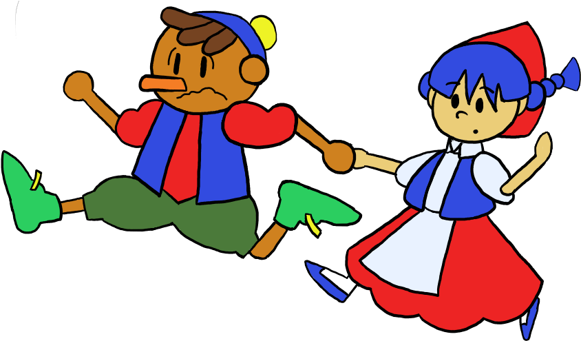 Pino And Acha By Eckitout - Toy Pop Pino And Acha (878x503)