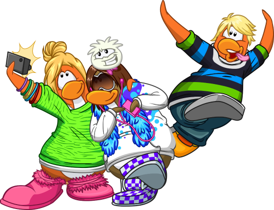 Cp Penguins 5887 - Club Penguin 2014 Art (560x430)