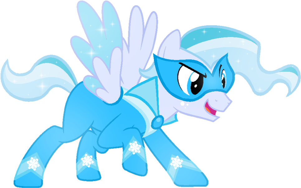 Winter Essence Power Pony- Frostbite By Wishingwellbro - Cartoon (1024x657)
