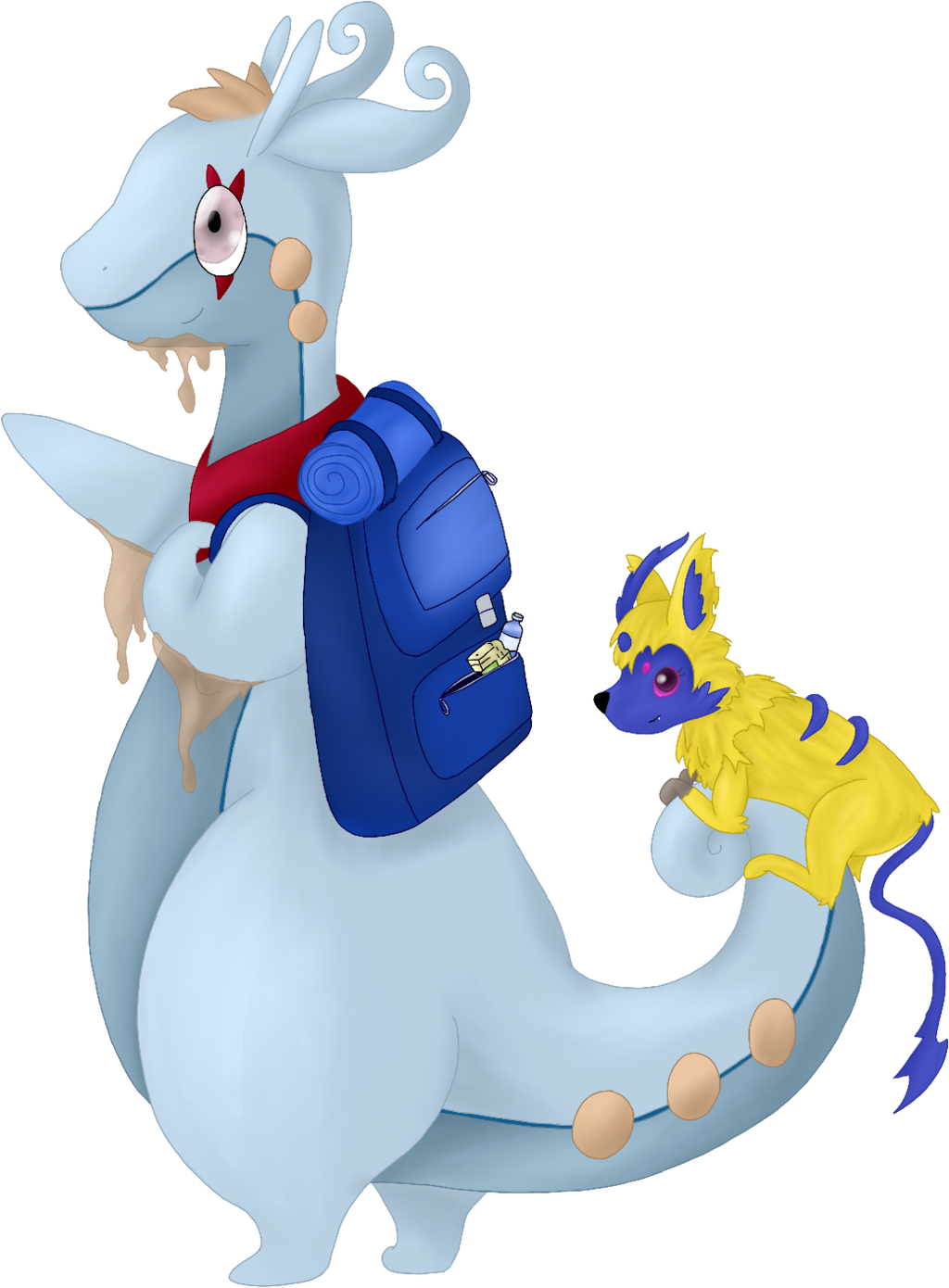 Sparky And Frostbite By Blyndri Sparky And Frostbite - Art (1024x1390)