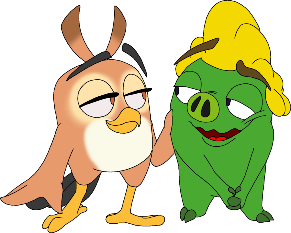 Dahlia And Handsom Pig By Yo-snap - Angry Birds Handsome Pig (998x801)