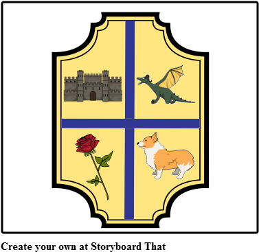 A Medieval Feast - Coat Of Arms (400x385)