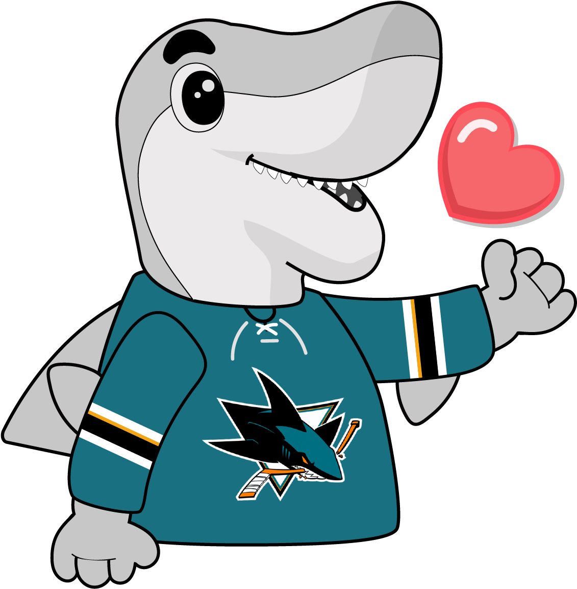 Sharkie Sticker Pack Messages Sticker-5 - San Jose Sharks Polka Dots Design On Otterbox Commuter (1167x1167)
