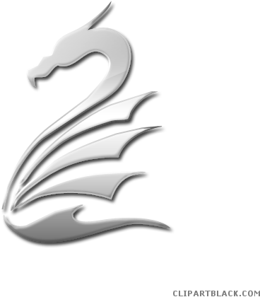 Dragon Animal Free Black White Clipart Images Clipartblack - Emblem (512x512)