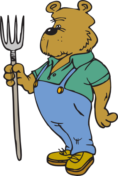 Cartoon Bear In Clothes (860x1280)