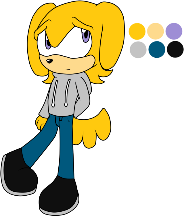 Lucky The Golden Retriever By Sweaterhedgie - Cartoon (660x776)
