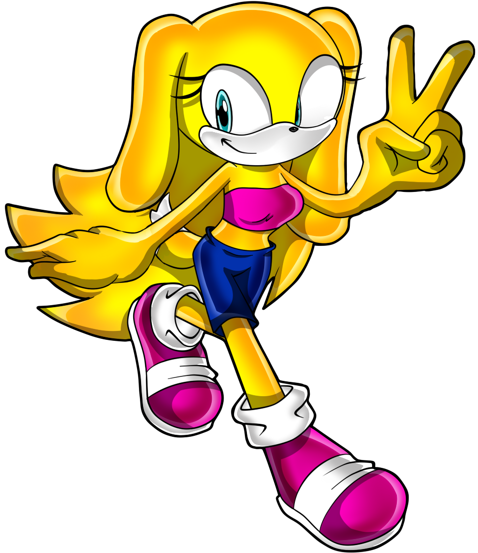 Millie The Golden Retriever - Golden Retriever Sonic Oc (1137x1410)