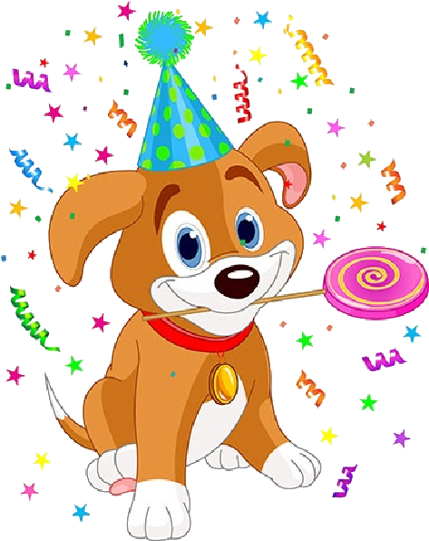 Puppy Golden Retriever Birthday Party Clip Art - Puppy Golden Retriever Birthday Party Clip Art (600x600)