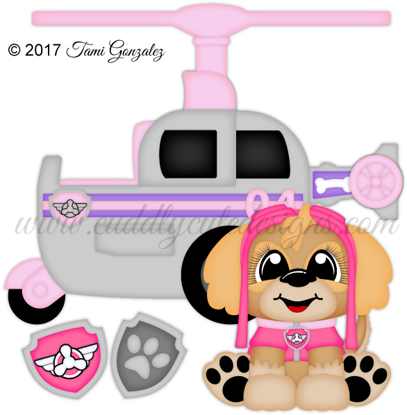 Pilot Puppy Pal - Cartoon (600x600)