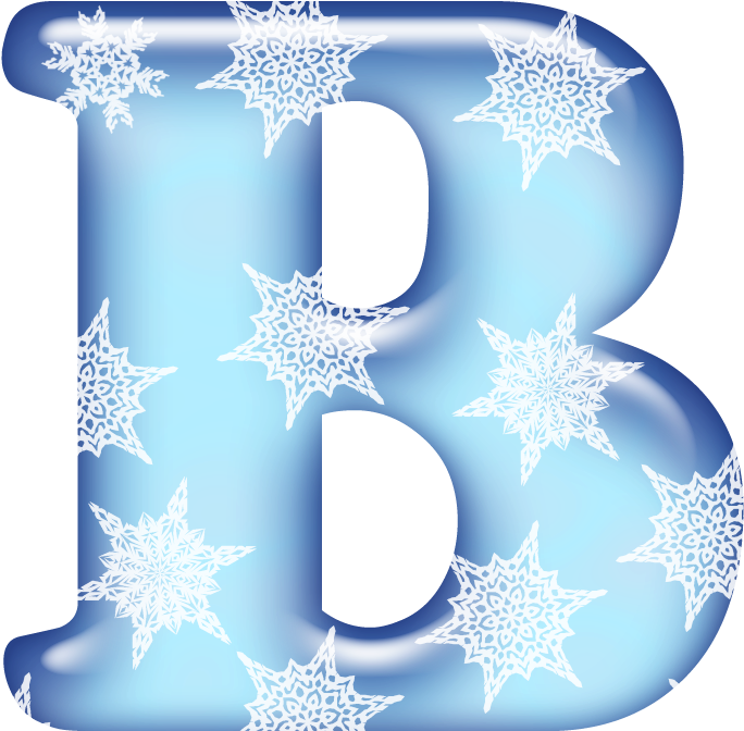 Flores Y Letras Para Decoupage - Snowflake Letters (768x720)