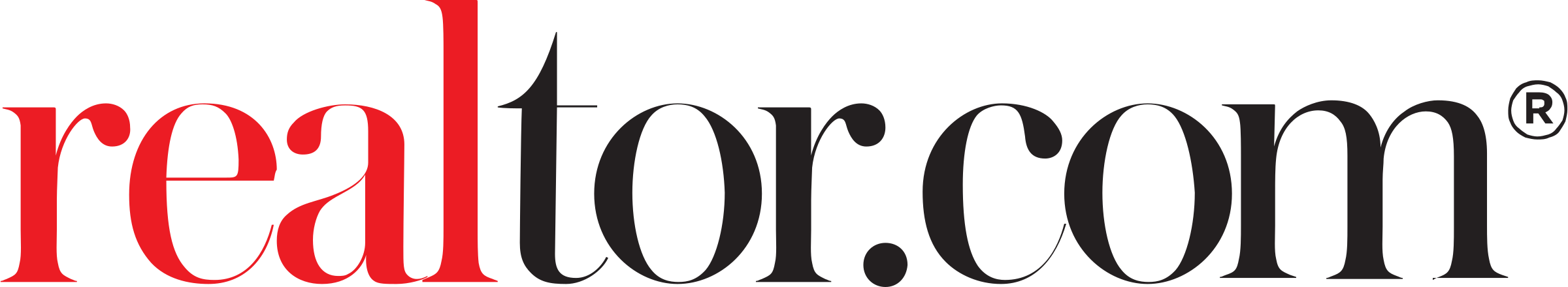 Realtor Logo Black And White - Realtor Com 5 Star (2400x440)