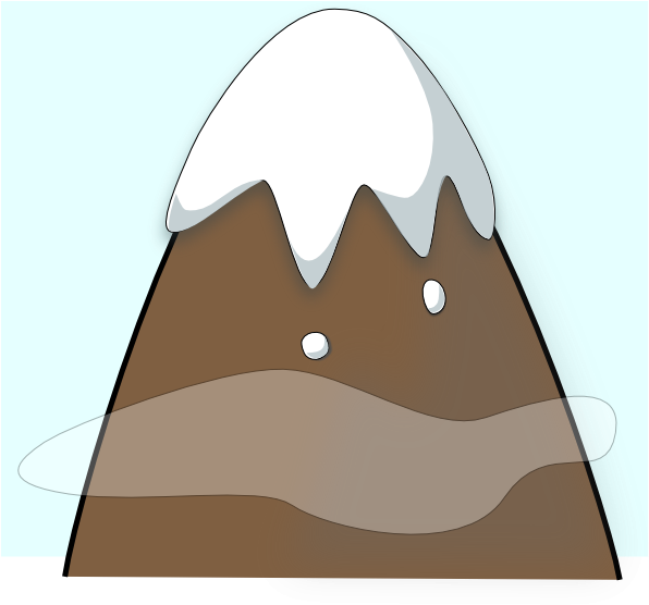 Mountain Clipart Frpic - Cute Mountain Clipart Png (600x562)