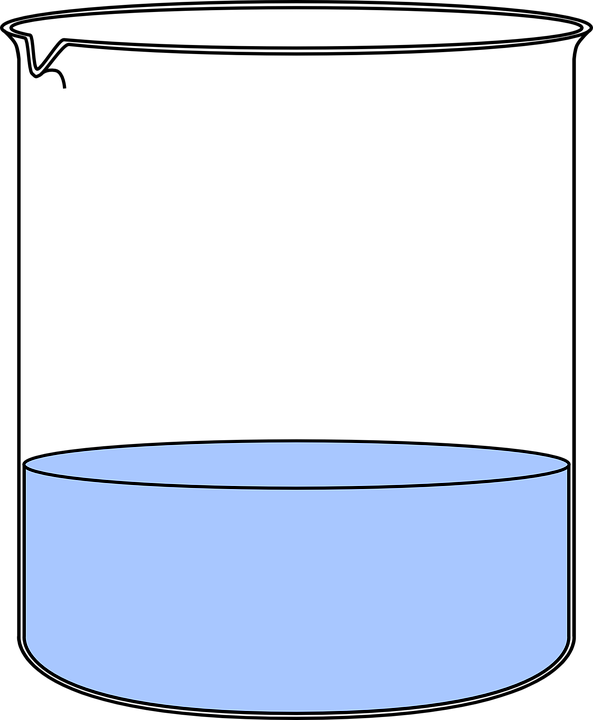 Pharmacy Free Vector Graphics On - Beaker With Water Clipart (593x720)