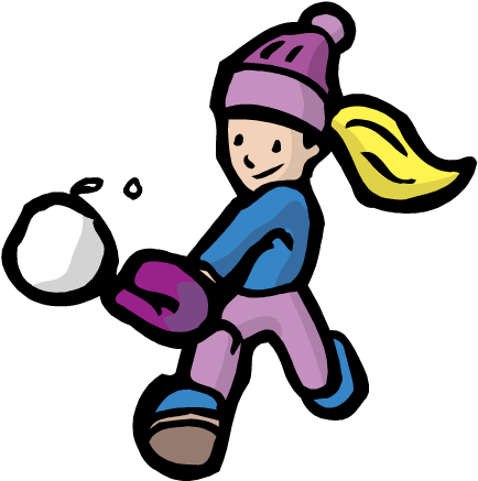 Snowball Fight Snowman Clip Art - Snowball Fight (567x567)