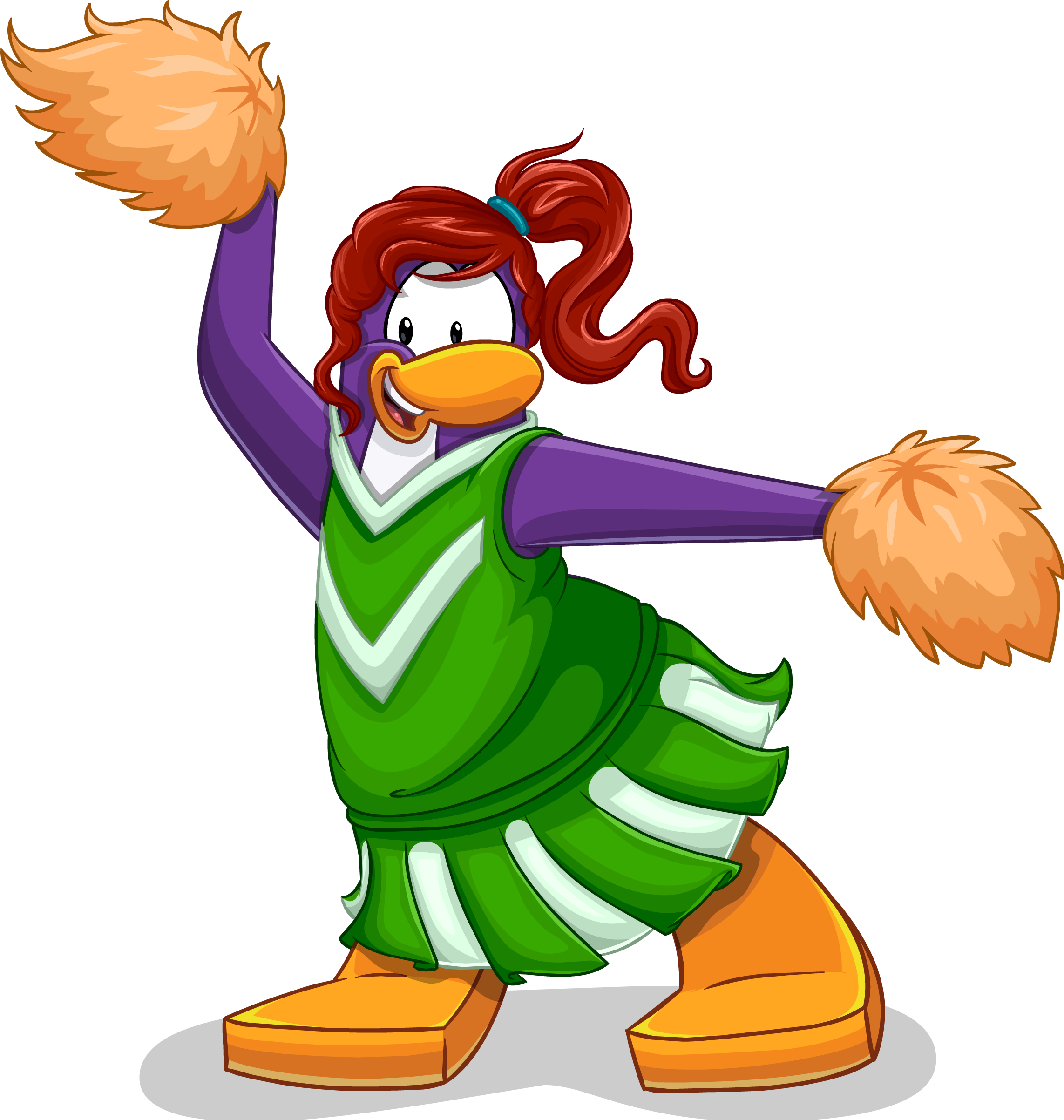 Snow And Sports Sept 2014 5 - Club Penguin Cheerleader (2285x2405)