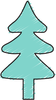 Natural Pine Tree Ecology - Vector Graphics (550x550)