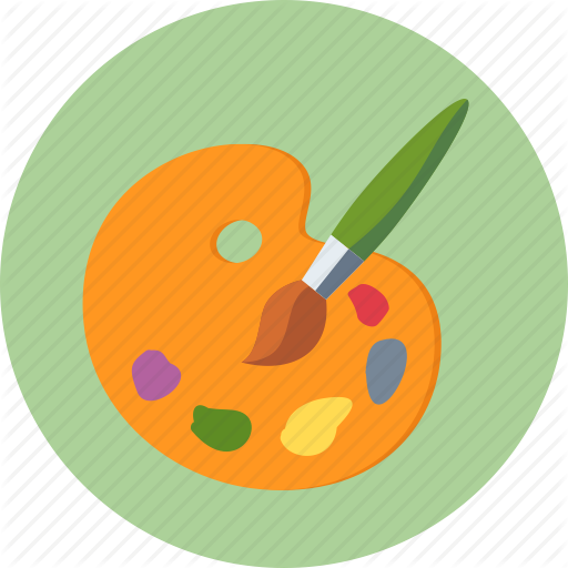 Paintbrush Pictures - Art Icon Flat Png (512x512)