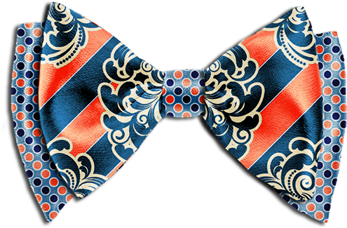 Design Your Own Custom Bow Tie The Coral Blue Bowties - Blue Plaid Bow Tie (500x333)