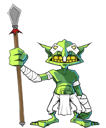 Goblin Monster Illustration - Cartoon (512x550)