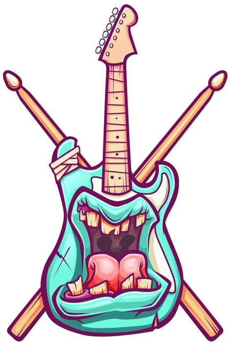 Drawing Sticker Graffiti Music Illustration - Drawing Sticker Graffiti Music Illustration (564x747)